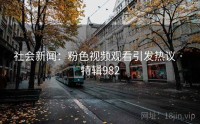 社会新闻：粉色视频观看引发热议 · 特辑982