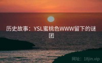历史故事：YSL蜜桃色WWW留下的谜团