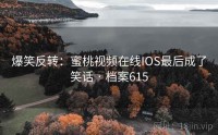 爆笑反转：蜜桃视频在线IOS最后成了笑话 · 档案615