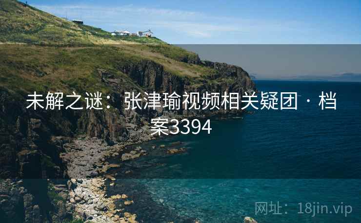 未解之谜：张津瑜视频相关疑团 · 档案3394